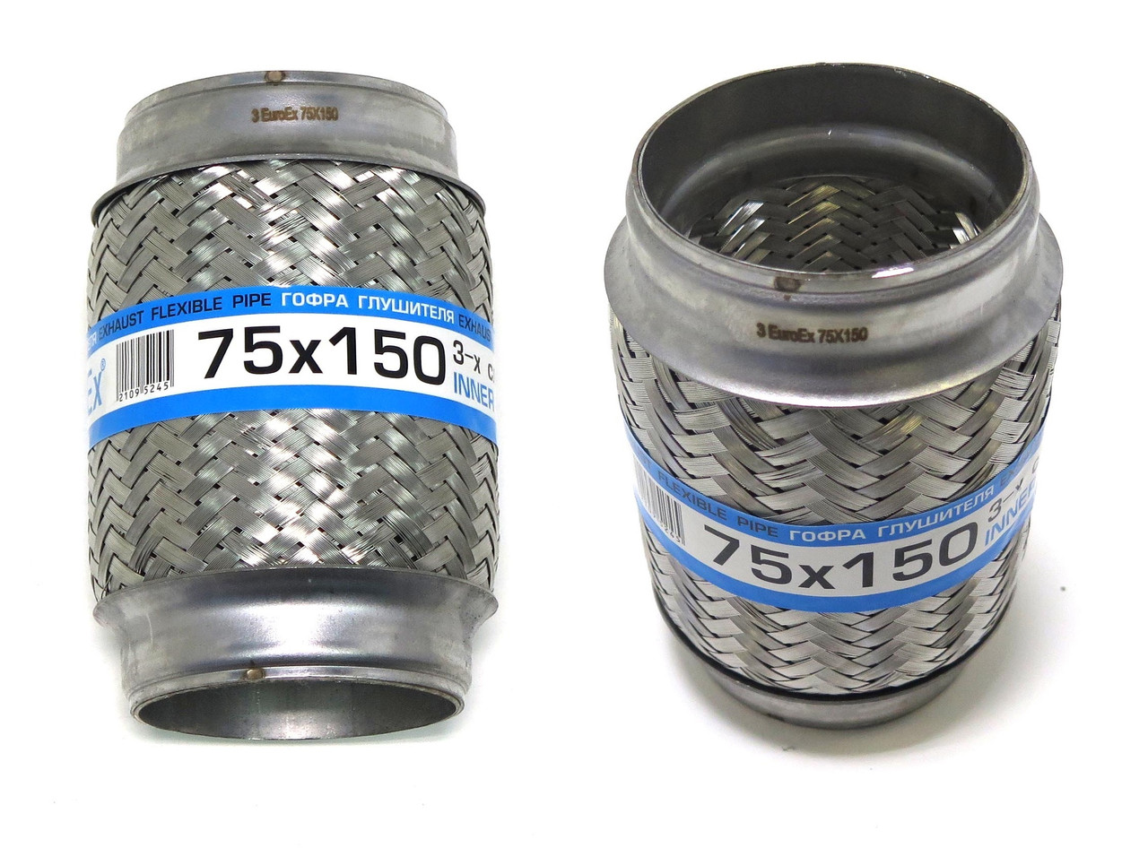 Гофра глушника 3-х слойна 75x150 EuroEx Угорщина