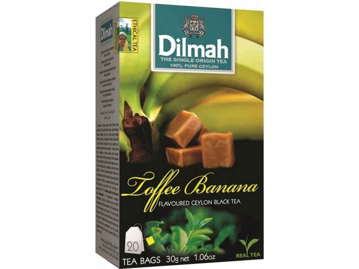 Чай чорний Dilmah Іриска Банан 20х1.5г*12, фото 1