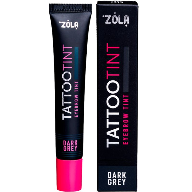 Фарба для брів і вій Zola Tattoo Tint Dark Grey 15 мл