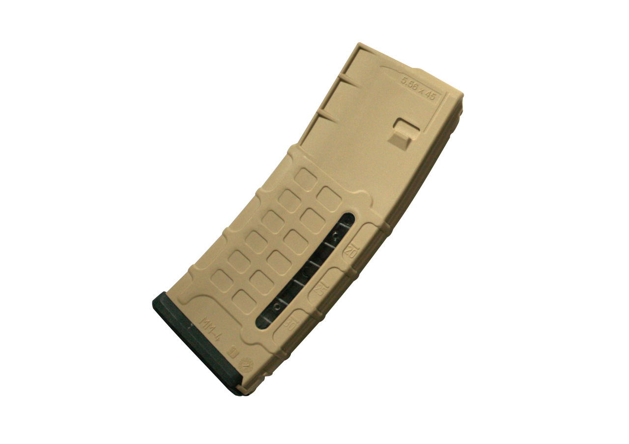 Магазин АR 5.56х45 на 30 патронов с окном(песок), фото 1