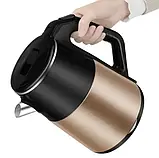 електричний чайник металевий неіржавка сталь 2.5 л потужністю 2000 Вт BITEK BT-7819, фото 2