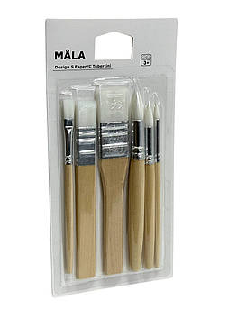 Набір пензлів IKEA MÅLA 6 предметів 101.933.19