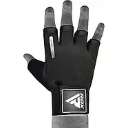 Рукавички для фітнесу RDX T2 Half Black S, фото 4