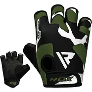 Рукавички для фітнесу RDX F6 Sumblimation Black/Green S 15-17 см, фото 5