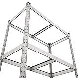 Металеві стелажі 1600х800х400, 175 кг/полицю, 4 полиці МДФ, оцинкований, Збірні стелажі !!!, фото 2