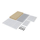 Металеві стелажі 1600х800х400, 175 кг/полицю, 4 полиці МДФ, оцинкований, Збірні стелажі !!!, фото 4