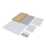 Стелаж розбірний металевий 1800х1000х500, 150 кг/полку, 5 полиць МДФ, оцинкований, Швидкозбірні стелажі !!!, фото 10