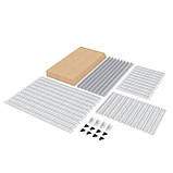 Стелаж металевий оцинкований швидкозбірний 1800х1200х500, 175 кг/полицю, 5 полиць МДФ !!!, фото 9