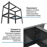 Стелаж металевий пофарбований, 4 полиці МДФ, 1600х900х300, 175 кг/полицю, Швидкозбірні стелажі !!!, фото 3