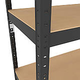 Стелаж металевий пофарбований, 4 полиці МДФ, 1600х900х300, 175 кг/полицю, Швидкозбірні стелажі !!!, фото 4