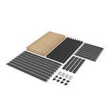 Стелаж металевий пофарбований, 4 полиці МДФ, 1600х900х300, 175 кг/полицю, Швидкозбірні стелажі !!!, фото 10