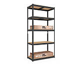 Стелаж металевий фарбований 1800х1000х400, 5 полиць МДФ, 150 кг/полицю, Універсальні Швидкозбірні стелажі !!!, фото 2