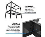 Стелаж металевий фарбований 1800х1000х400, 5 полиць МДФ, 150 кг/полицю, Універсальні Швидкозбірні стелажі !!!, фото 3