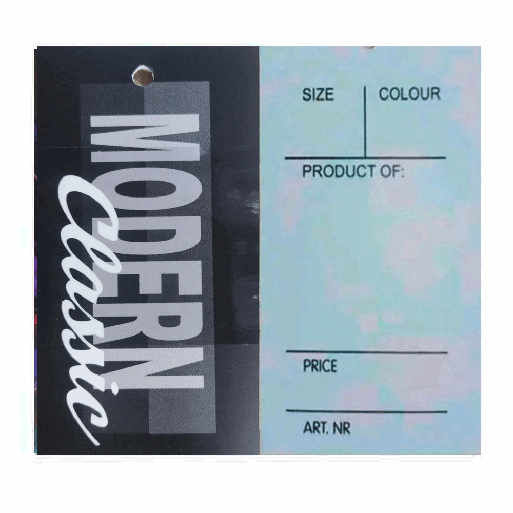 Бирки картонні Етикетки Паперові навісні для одягу картонний ярлик 1000 шт., фото 1