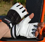 Рукавички для фітнесу MadMax MFG-248 Clasic White M, фото 6