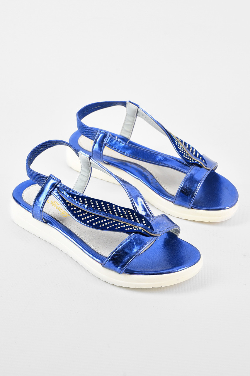 Босоніжки дитячі синього кольору 155966S, фото 1