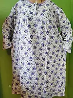 Ночнушка тепла батал, нічні сорочки великих розмірів, Бавовна 100%, Узбекистан