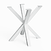Каркас для журнального столу з металу 450×450 мм, H 450 мм Loft Білий, фото 4