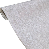 Шпалери вінілові 10.05 × 1.06 м Слов’янські шпалери 3808-01,однотонні бежеві в спальню, вітальню, зал, коридор, кімнату, фото 2