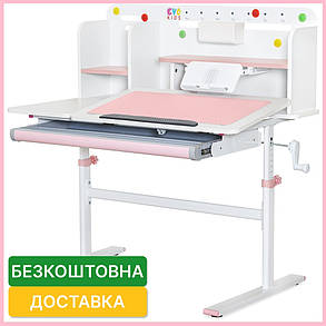 Дитяча стіл парта трансформер для дівчинки Evo-kids TH-230 Pink, фото 1