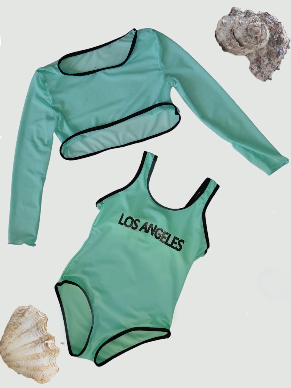 Купальник для девочек 1833 Fuba мятный(В НАЛИЧИИ ТОЛЬКО 36 38 40 42 УКР р-ры )