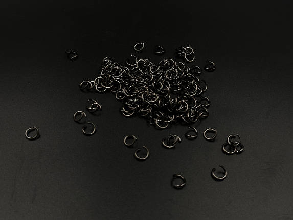 Перехідник для кілець.Колір "чорні". 8,5х1,2мм. 100шт/уп., фото 1