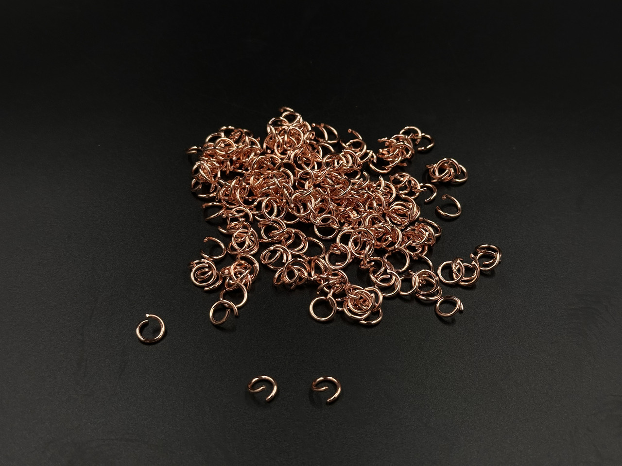 Перехідник для кілець.Колір "червоне золото". 8,5х1,2мм. 100шт/уп.