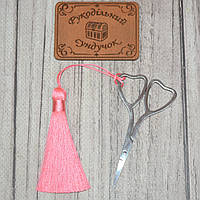 Китиця для ножиць 8 см (рожева)