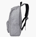 Рюкзак для роботи і навчання / Повсякденний міський рюкзак Сірий, фото 3