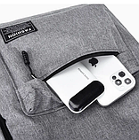 Рюкзак для роботи і навчання / Повсякденний міський рюкзак Сірий, фото 7