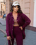 Жіночий вельветовий костюм великого розміру новинка 2025, фото 9