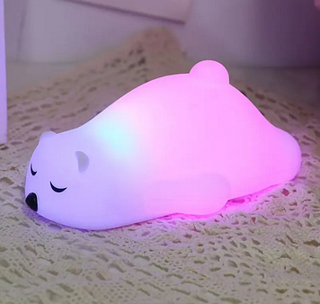 Силіконовий нічник Ведмедик А806 від батарейок AAA