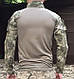 Сорочка чоловіча військова тактична з липучками під шеврони ЗСУ Убакс Туреччина 6582 S хакі corvette - фото 2 - id-p2484912238