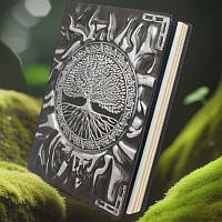 Винтажный блокнот с 3D тиснением мировое древо "Иггдрасиль", А6