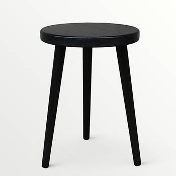 Дерев'яний столик у скандинавському стилі для спальні Круглий кавовий столик з конусними ніжками Монро