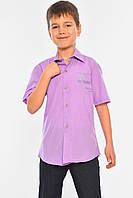 Рубашка детская мальчик фиолетовая 148803S