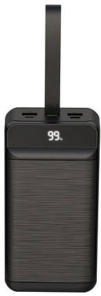 Портативний зарядний пристрій XO PR157 - 40000 mAh 3-Input PD20W + QC22.5W with light Black, фото 1