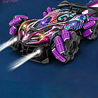 Трюкова машинка на радіокеруванні + пульт ДК, Spray Racer, Фіолетовий / Радіокерована машинка перевертень, фото 6