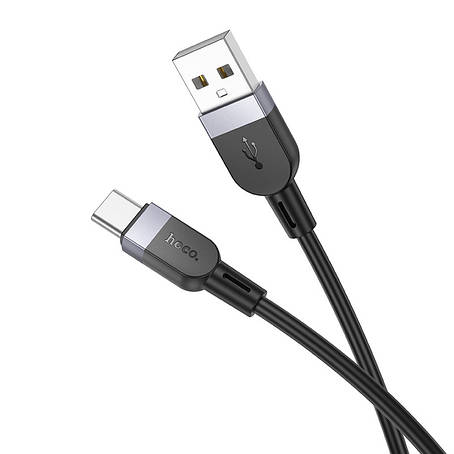 Кабель Hoco X109 Energy silicone charging data cable Type-C(L-3M) Black, фото 1