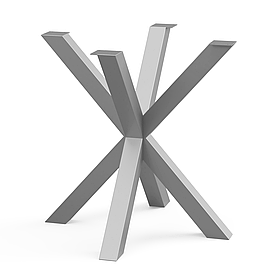 Каркас для журнального столу з металу 450×450 мм, H 450 мм Loft Сатин