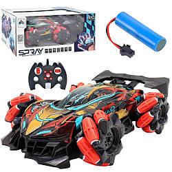 Трюкова машинка на радіокеруванні Spray Racer, Червона / Машинка на пульті / Радіокерована машинка