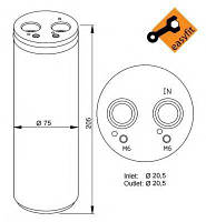 Осушувач кондиціонера Audi A4 00-09