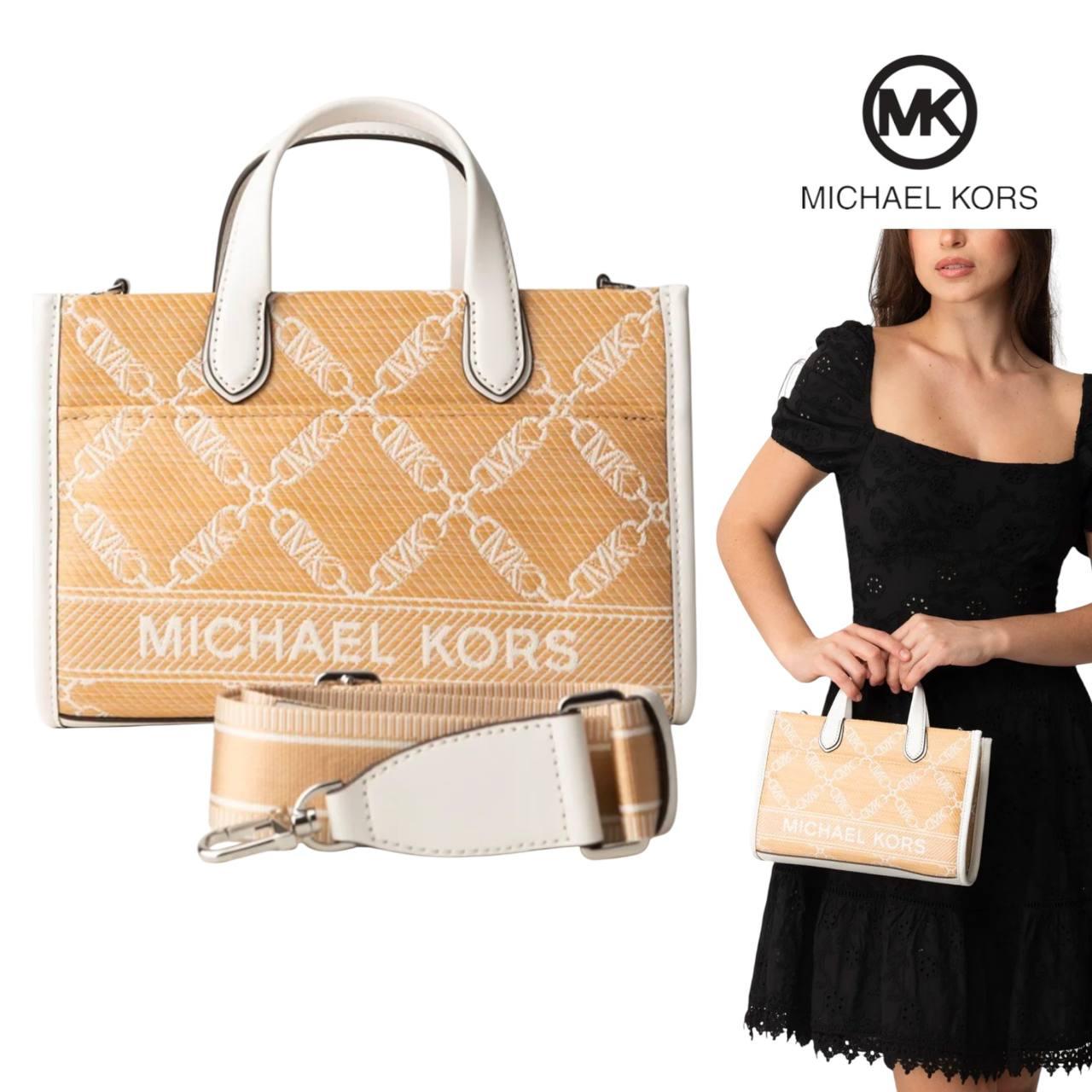 Жіноча сумка Michael Kors Gigi Small Tote Bag (бежева) ОРИГІНАЛ, фото 1