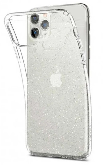 Силіконовий чохол для iPhone 11 Pro - Glitter з блискітками, Прозорий, фото 1