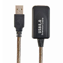 USB 2.0 подовжувач активний репітер, кабель AM - AF, 10м, фото 5