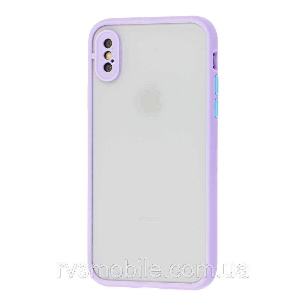 Чохол для iPhone XS Max - Goospery Matte Case, Lilac (Камера закрита)