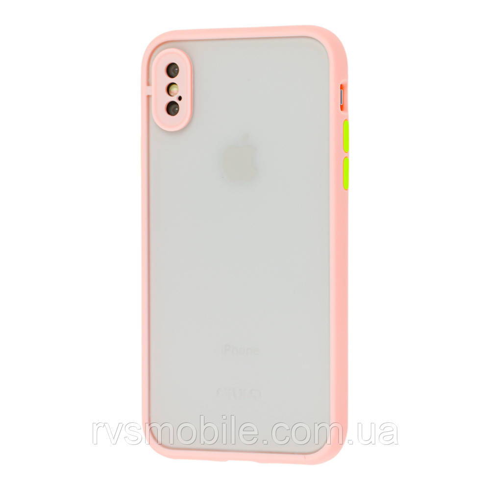 Чохол для iPhone XS Max - Goospery Matte Case, Pink (Камера закрита)