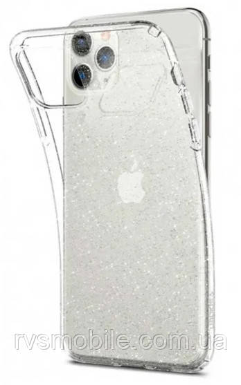 Силіконовий чохол для iPhone 11 Pro - Glitter з блискітками, Прозорий
