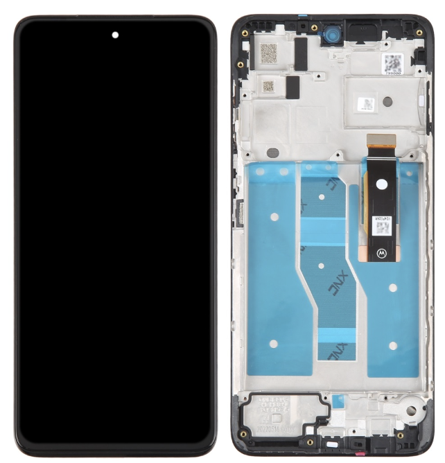 Дисплей Motorola XT2221 Moto G52 /XT2225 Moto G82 /Moto G71S чорний, TFT, з рамкою