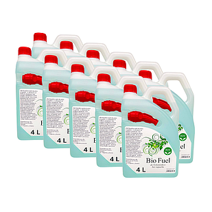Біопаливо BioFuel без запаху 4 л з лійкою (комплект 10 шт)